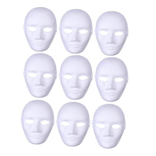 WATIIFUFU Maske Gesicht Verkleidung Diy Leere Papiermaske Bemalen Für Umweltfreundliche Weiße Masken Für Karneval Halloween Kreative Bastelprojekte Masken Bemalen von WATIIFUFU