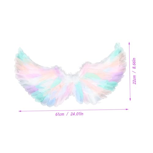WATIIFUFU Bunte Engelsflügel Kinderkostüm Flügel für Bühnenauftritte Feenkostüm Mädchen Zubehör Festlich und Bequem WATIIFUFU Bunte Engelsflügel Kinderkostüm Flügel für Bühnenauftritte Feenkostüm Mädchen Zubehör Festlich und Bequem von WATIIFUFU
