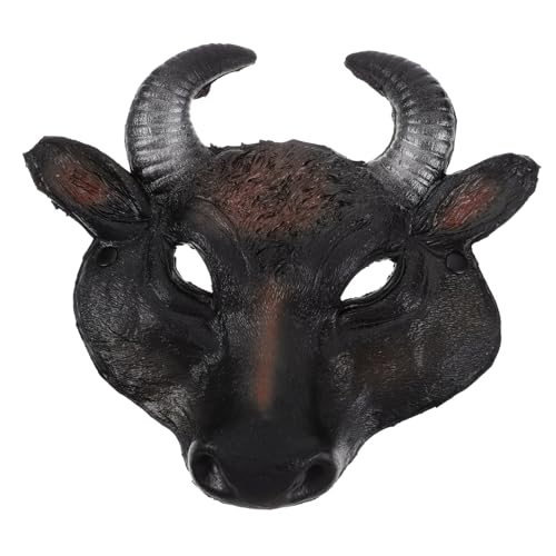 WATIIFUFU Cosplay Kleidung Stier Masken Gefälschte Stiermaske Bilden Kostümzubehör Maske Hornkopfmasken Maske Tiermaske Tiermasken Maskeradezubehör Halloween Partymasken Requisite Pu von WATIIFUFU