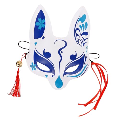 WATIIFUFU Fuchs-Dämonenmaske half face mask costume masks yeuty masken beauty mask maskenmaschiene Party-Fuchs-Maske Fuchs-Maske-Requisite halbe Gesichtsmaske Maskerade-Party-Maske PVC Blue von WATIIFUFU