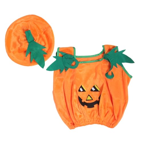 WATIIFUFU Gastgeschenke Kleinkinder Stoff für Kürbis Kürbishut Cosplay Kostüm Accessoires Kürbiskostüm Kappen Kinder Kleidung Halloween Strampler Kürbismütze von WATIIFUFU