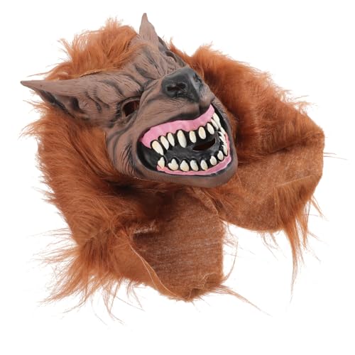 WATIIFUFU Gruselige Masken Kostüme Werwolf für Dekoration für Karneval Cosplay Erwachsene Maskerade Partyzubehör Schreckliche Vollgesichts Halloween Maskenmaskerade von WATIIFUFU