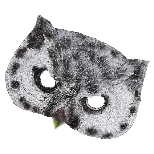 WATIIFUFU Halbe Eulenmaske Kostümzubehör Eulen Masken aus Maskerade Maskenmasken Maske Halloweenkostüm für Cosplay Vogelmaskenkostüm Tiermasken Männer Halloween Augenmasken Partymaskenmänner von WATIIFUFU