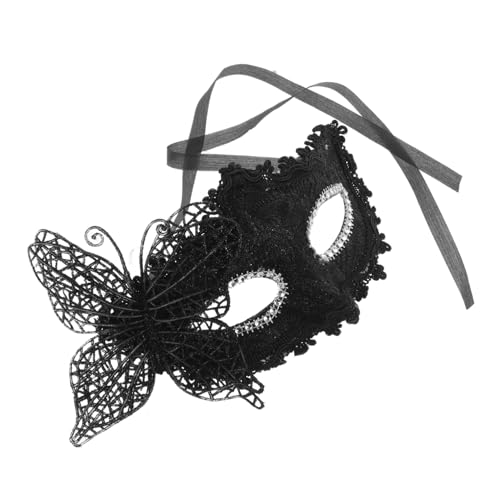 WATIIFUFU Halbgesichtsmaske Mit Schmetterling Venezianische Maskerademaske Dekorative Maske Frauenmaske Für Party Maske Für Maskerade Cosplay Partymaske Halloween Partymasken von WATIIFUFU