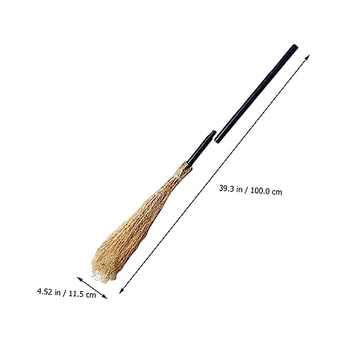 WATIIFUFU Halloween Hexenbesen Dekoration mit Zwei Stangen Leicht und Langlebig Vielseitige Cosplay Requisite für Party Maskerade und Festliche Halloween Dekoration WATIIFUFU Halloween Hexenbesen Dekoration mit Zwei Stangen Leicht und Langlebig Vielseitige Cosplay Requisite für Party Maskerade und Festliche Halloween Dekoration von WATIIFUFU