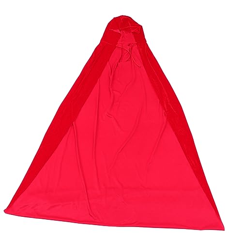 WATIIFUFU Mode Halloween Cape 130cm Rot Cosplay Bühne Frauen Männer Einzigartige Kostüm Marke von WATIIFUFU