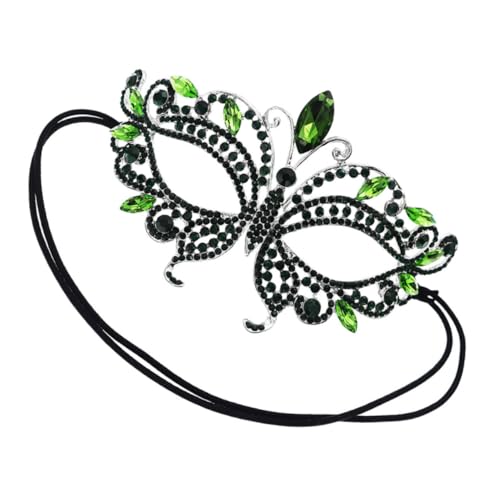 WATIIFUFU Halloween-diamantmaske Maskerade-augenmaske Schmetterlings-augenmaske Halloween-augenmaske Venezianische Partymaske Cosplay Augenmaske Karnevalsmasken Party-maske Zinklegierung von WATIIFUFU