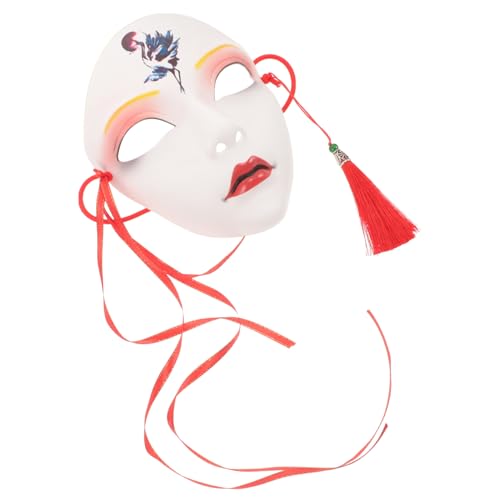 WATIIFUFU Hanfu-Maske Vollgesichtsmaske Cosplay traditionelle Masken halloween hlloween decor Weiße Gesichtsmaske Gesichtsbedeckung Festival-Streich-Tool Maskendekor aus Kunststoff Plastik von WATIIFUFU