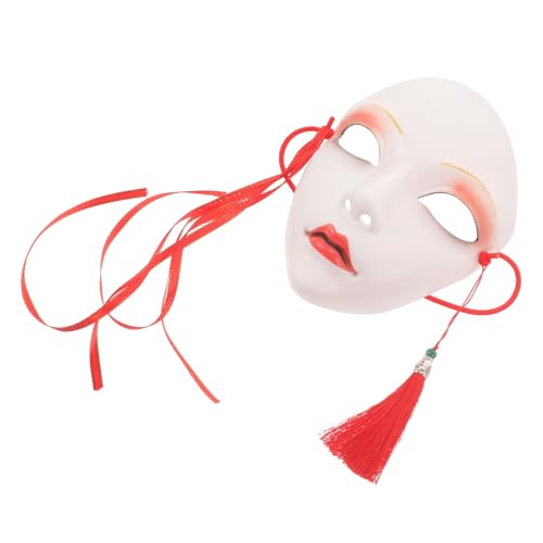 WATIIFUFU Hanfu-maske Ostern Gesichtsmaske Lustige Maske Tierfuchsmaske Japanische Katzenmaske Halbgesichts-katzenmaske Up-masken Kostüm Kimono-masken Maskerade Katzenmasken Cosplay Plastik von WATIIFUFU