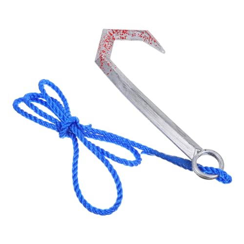 WATIIFUFU Kunststoff Piratenhaken mit Seil Halloween Kostüm Zubehör Leicht Robust Vielseitig für Piratenparty und Cosplay Aufführungen WATIIFUFU Kunststoff Piratenhaken mit Seil Halloween Kostüm Zubehör Leicht Robust Vielseitig für Piratenparty und Cosplay Aufführungen von WATIIFUFU