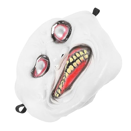 WATIIFUFU Lächelnde mit Dämonen Erwachsene Masken Gruselmasken Dekoration für Weißem Horrormasken Böse Maske Grusel Gruselige Partygeschenke Partymaske Cosplay Auge Spukhaus Halloween von WATIIFUFU