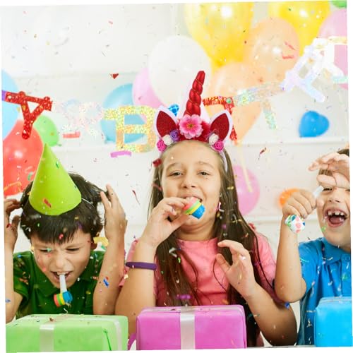 WATIIFUFU Magischer Haarreif Roter Fantasie Einhorn Party Stirnband Foto Requisite Bühnenauftritt Festlicher Haarschmuck für Mädchen WATIIFUFU Magischer Haarreif Roter Fantasie Einhorn Party Stirnband Foto Requisite Bühnenauftritt Festlicher Haarschmuck für Mädchen von WATIIFUFU