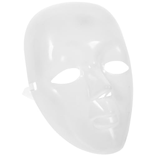 WATIIFUFU Maske lackierbar Requisiten für Zirkus-Fotoautomaten Skelett Kostüm Zirkus-Fotokabine Party costume masks white mask Cosplay-Zubehör Requisiten für Karnevals-Fotoautomaten pp Weiß von WATIIFUFU