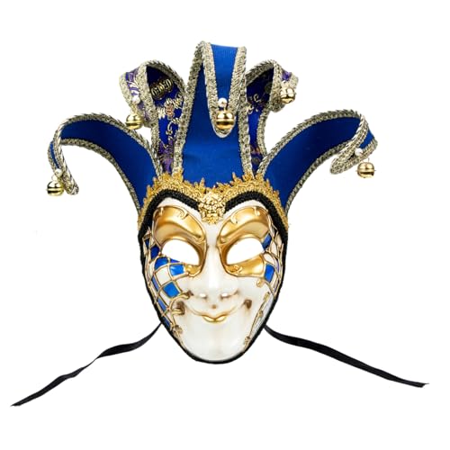 WATIIFUFU Masken Requisiten Halloweenkostüm Party Prom Lustige Partymaske Vintage Kostüm Venezianische Volle Maskerade Maskeradekostüm Halloween Decor Geburtstagsmaske von WATIIFUFU