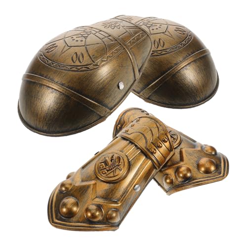 WATIIFUFU Mittelalterliche Armschützer und Schulterpanzer Set für Robuste Römische Rüstung Zubehör Atmungsaktive Armschienen Sicherer Schutz für Rollenspiele und Halloween Kostüm WATIIFUFU Mittelalterliche Armschützer und Schulterpanzer Set für Robuste Römische Rüstung Zubehör Atmungsaktive Armschienen Sicherer Schutz für Rollenspiele und Halloween Kostüm von WATIIFUFU