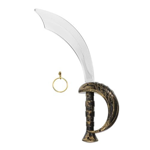 WATIIFUFU Piraten Set Teilig mit Cosplay und Creolen Ohrring Leichtes Langlebiges Piraten Kostüm Zubehör für Halloween Fasching Karneval WATIIFUFU Piraten Set Teilig mit Cosplay und Creolen Ohrring Leichtes Langlebiges Piraten Kostüm Zubehör für Halloween Fasching Karneval von WATIIFUFU