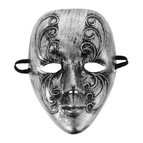 WATIIFUFU Retro-maske Halloweenkostüm Halloween-vintage-maske Halloween-gruselmasken Vollgesichtsmaske Realistische Halloween-masken Venezianische Vollmaske Fotografie Prop Maske Plastik von WATIIFUFU