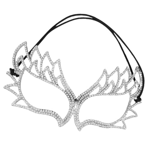 WATIIFUFU Strass-maske Venezianische Karnevalsmasken Venezianische Maskerade Maske Damen-maske Mit Strasssteinen Abschlussball Maske Glitzernde Maske Maskerade-maske Für Paare Zinklegierung von WATIIFUFU