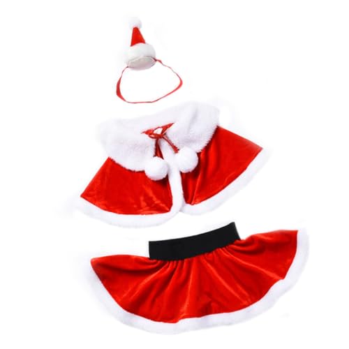 WATIIFUFU Weihnachtlicher Rock Für Cosplay Outfits Roter Weihnachtsrock Aus Festlichem Stoff Für Damen Ideal Für Weihnachtsfeiern Und Festliche Anlässe Größe / von WATIIFUFU