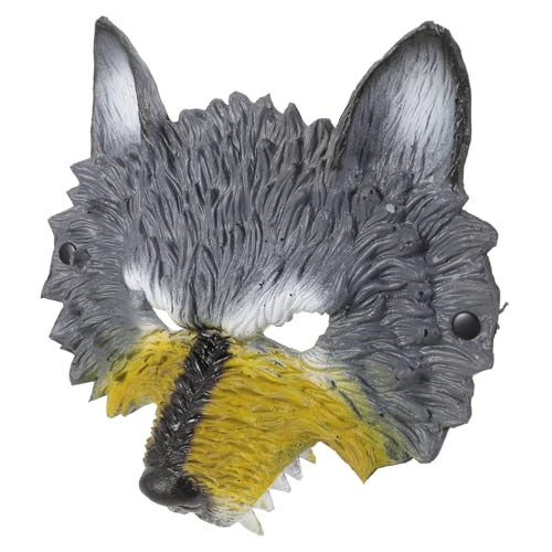 WATIIFUFU Wolfsmaske Cosplay Erwachsene Masken für Venezianische Schleier Nachtclub Partybedarf Maske für Maske Halbgesichtsmaske Cosplay Partyzubehör Festivalmaske Werwolf Männer Halloween von WATIIFUFU