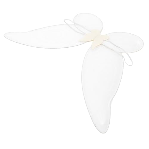 WATIIFUFU schmetterlingsflügel butterfly wings Cosplay Feenflügel Schmetterlinge Partyzubehör Flügel für Cosplay Flügel Cosplay Flügel für Erwachsene Flügel für Kostüm Siebdruck Weiß von WATIIFUFU