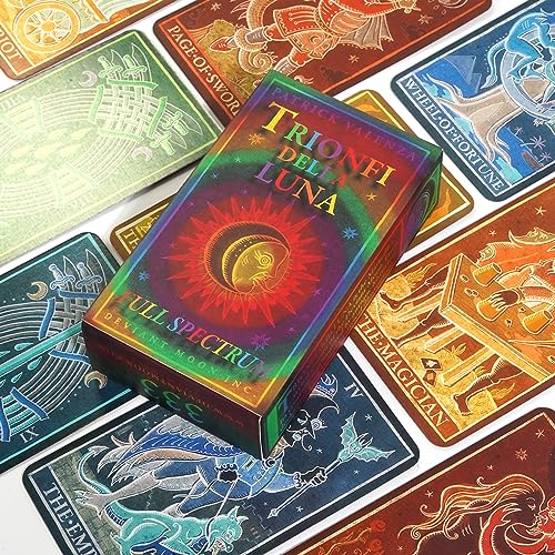 WATSKY Trionfi Della Luna Vollspektrum Tarot - Magisches und geheimnisvolles Tarot-Deck für Anfänger ab 21 Jahren WATSKY Trionfi Della Luna Vollspektrum Tarot - Magisches und geheimnisvolles Tarot-Deck für Anfänger ab 21 Jahren von WATSKY