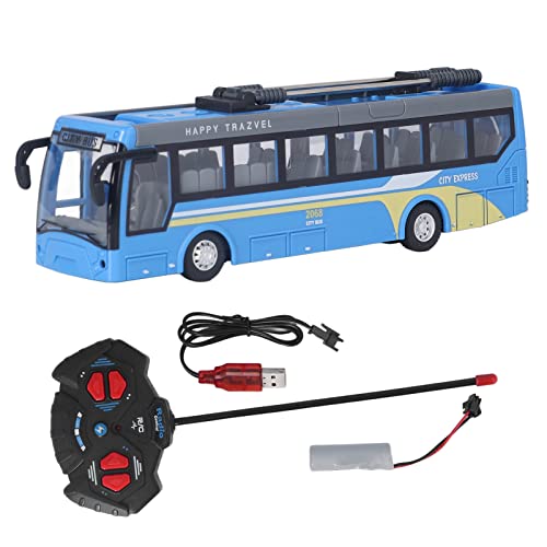 WBTY Ferngesteuerter Bus, Hohe Simulation in Alle Richtungen, die Den Wiederaufladbaren RC-Schulbus Kinder Fahren(Blau) von WBTY