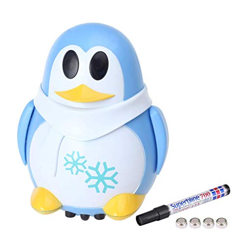 WBTY Kreatives Pinguin-Roboterspielzeug mit Strichzeichnungsstift, Schwarz (Blau) von WBTY