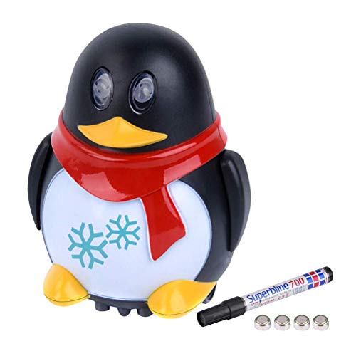 WBTY Kreatives Pinguin-Roboterspielzeug mit Strichzeichnungsstift, Schwarz (Schwarz) von WBTY