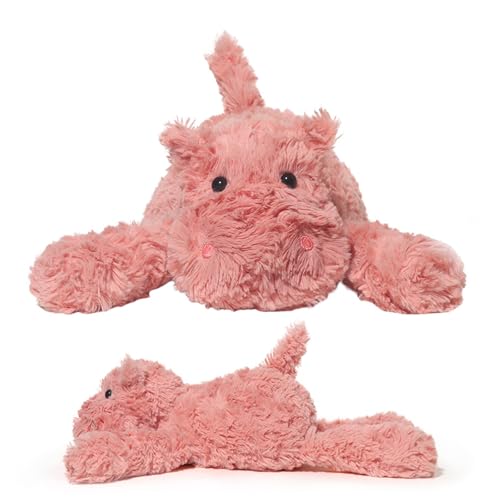 Nilpferd-Kuscheltiere, 34,6 cm, Gefülltes Nilpferd-Plüsch-Kawaii-Plüschtier, Süßes Kissen, Körperkissen, Weiche Umarmung, Überwurf, Nilpferd-Kissen von WBWYFE