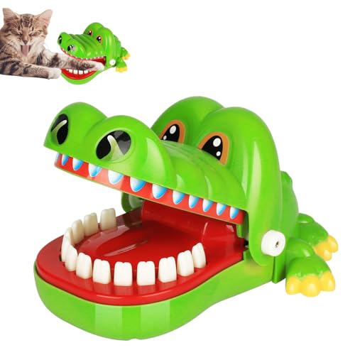 Krokodil Spiel Klein Croco Doc Spiel Spielzeug Krokodil Zähne,Action Geschicklichkeit Spiel für Familienspiel, Teste Dein Glück, für Kinder, Familienspiel, Partyspiel, für Mädchen & Jungen, Geschenk von WDBO