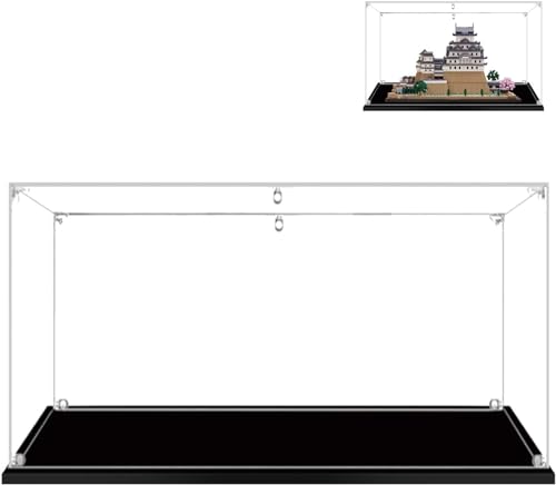 WDDSPSH Acryl Vitrine Schaukasten Für Lego 21060(Nur Vitrine),Vitrine Für (Burg Himeji Castle 21060) Sammlerstücke,Staubdichter Schutz Aufbewahren & Organisieren (2MM Dick) von WDDSPSH