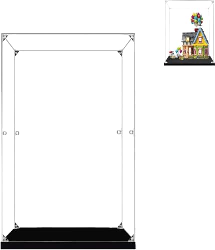 WDDSPSH Acryl Vitrine Schaukasten Für Lego 43217(Nur Vitrine),Vitrine Für (carls Haus aus Oben) Sammlerstücke,Staubdichter Schutz Aufbewahren & Organisieren (2MM Dick) von WDDSPSH