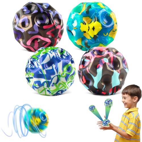 Moon Ball Hohe Springender, High Jumps Gummiball,Astro Jump Bälle,Moon Bälle,Estro Jump Ball,Hohe Springender Gummiball,Space Theme Bouncy Balls,Mini Bouncing Ball Toy for Kids Party Gift (Akuan) von WDJLNZB