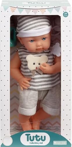 Neugeborenenpuppe mit Zubehör 36 cm Neugeborenenpuppe mit Zubehör 36 cm von WDK Partner