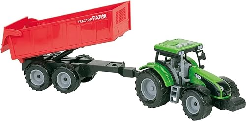 WDK Partner 19CM Tractor MIT ANHÄNGER - Son Lumiere, Sortiment, zufällig ausgewähltes Modell von WDK Partner