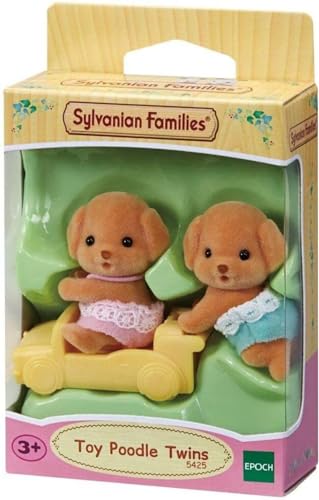 SYLVANIAN FAMILIES A2004331 Toy Poodle Twins Zwillinge Pudel, weiß, one Size von Sylvanian Families