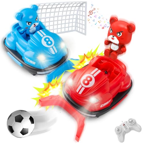 WDKXCN 2 Stück RC Bumper Cars,Autoscooter Ferngesteuert Kinder mit FußBallzubehör,Ferngesteuerter Autoscooter,Remote Control Bumper Cars mit Licht Musik,Geschenke für Kinder Jungen Mädchen ab 6 Jahre WDKXCN 2 Stück RC Bumper Cars,Autoscooter Ferngesteuert Kinder mit FußBallzubehör,Ferngesteuerter Autoscooter,Remote Control Bumper Cars mit Licht Musik,Geschenke für Kinder Jungen Mädchen ab 6 Jahre von WDKXCN