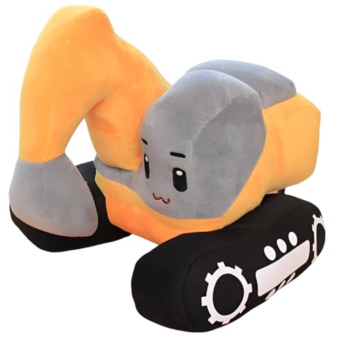 WDKXCN Bagger Kuscheltier, 10 Zoll Kinder Plüsch Bagger, Bagger Kissen, Ausgestopftes Bagger Plüschtier, Traktor Kuscheltier für Mädchen und Jungen Heimdekoration WDKXCN Bagger Kuscheltier, 10 Zoll Kinder Plüsch Bagger, Bagger Kissen, Ausgestopftes Bagger Plüschtier, Traktor Kuscheltier für Mädchen und Jungen Heimdekoration von WDKXCN