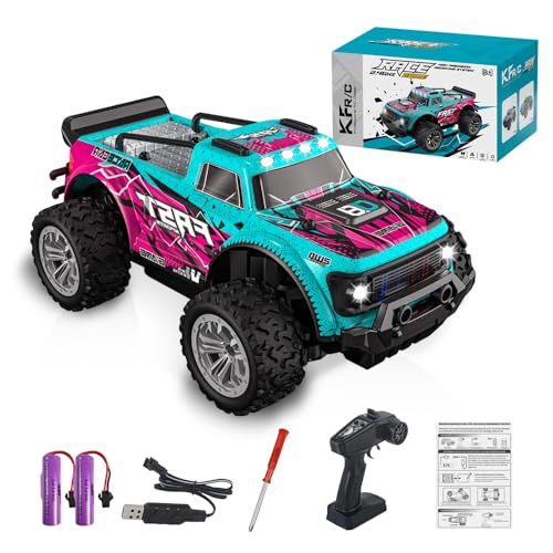 WDKXCN Ferngesteuerte Autos ab 3 4 5 6 8 Jahre Jungen MäDchen, 1:20 Rc Car, Remote Control Car mit Aufladbarer Batterie, Auto Ferngesteuert, 2,4GHZ Mehrere Geschwindigkeiten bis 18KM/H von WDKXCN