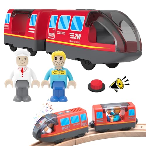 WDKXCN Holzeisenbahn Elektrische Lok, Elektrische Lokomotive Holzeisenbahn, Elektrischer Zug Holzeisenbahn, Leistungsstarker Motorzug Kompatibel mit Thomas, Brio, Spielzeug für Kinder Kleinkind WDKXCN Holzeisenbahn Elektrische Lok, Elektrische Lokomotive Holzeisenbahn, Elektrischer Zug Holzeisenbahn, Leistungsstarker Motorzug Kompatibel mit Thomas, Brio, Spielzeug für Kinder Kleinkind von WDKXCN