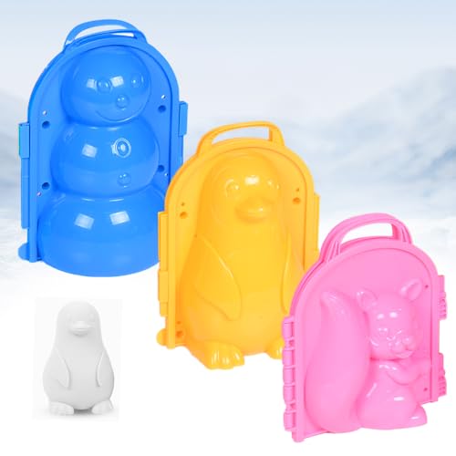 WDKXCN Schneeballformer, 3D Schneeball Former, Wiederverwendbarer Schneespielzeug Kinder Set, Schneekugel Former Für Kinder Erwachsene Outdoor von WDKXCN