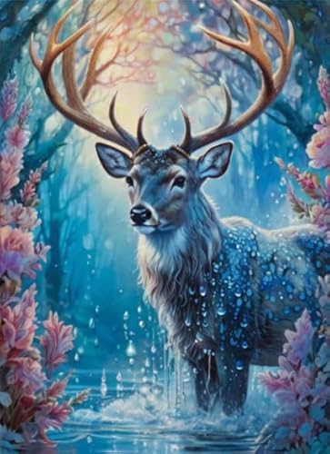 1000 Pcs, Animal Elks, Colourful Abstract Jigsaw, Educational Spielzeug Posters Puzzle for Erwachsene BE548KA von WDZFF