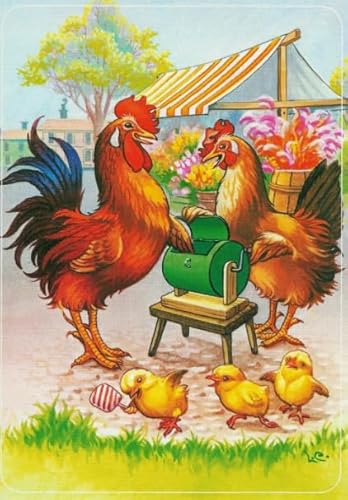 1000 Teile Puzzles - Art Animal Chickens - Abstract Art Poster - Erwachsene Familie Stress Relief Puzzle Spielzeug - Elderly Memory Cognition Games Kq18Zy von WDZFF