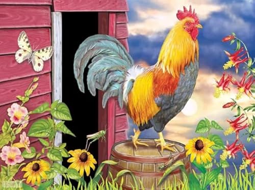 1000 Teile Puzzles - Art Animal Chickens - Abstract Art Poster - Erwachsene Familie Stress Relief Puzzle Spielzeug - Elderly Memory Cognition Games Kq21Zy von WDZFF