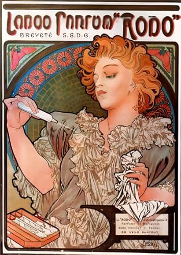 Jigsaw 1000 Stück,Alphonse.Mucha Art Illustrations Picture Puzzle Game,Irregular Puzzle Pieces,Memory Cognition Games,Lernspielzeug Für Erwachsene WDZFF Zy364Zp von WDZFF