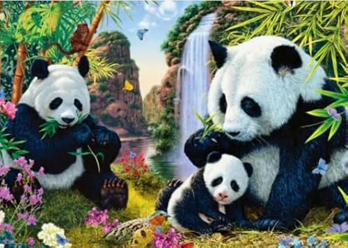 Rätsel 1000 Stück, Animal Panda, Art Jigsaw, Erwachsene Familie Spiels Educational Spielzeug Posters BE491KA von WDZFF