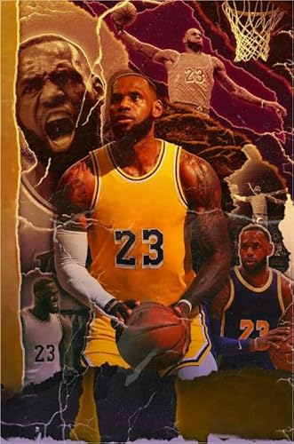 WDZFF 1000 Piece Puzzle,Basketball Player 23 Abstract Art Poster,Lernspielzeug Für Kinder,Impossible Personalised,Challenge Puzzles Für Erwachsene Xq176Yk von WDZFF