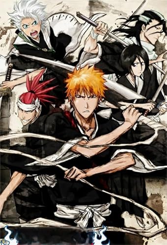 WDZFF 1000-Teiliges Puzzle Kurosaki Bleachs Japanische Anime-Poster Für Erwachsene Familie Lernspielzeug Wx122Qe von WDZFF