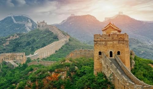 WDZFF Great Wall Landscape Posters Jigsaw Puzzle 1000 Teile Puzzle Home Stress Relieving Game Bw35Xk von WDZFF